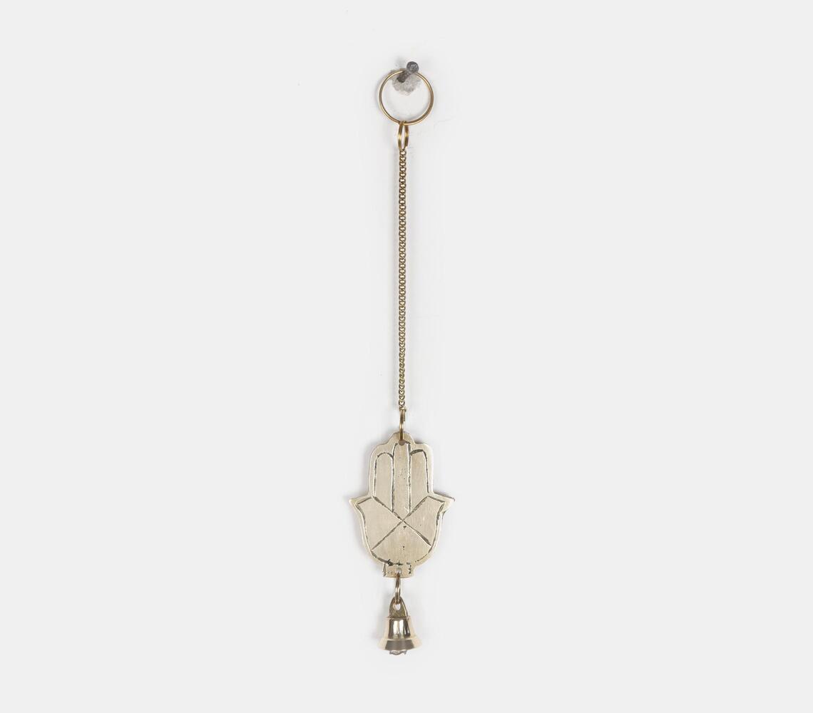 Brass Hamsa Hand Bell Chime