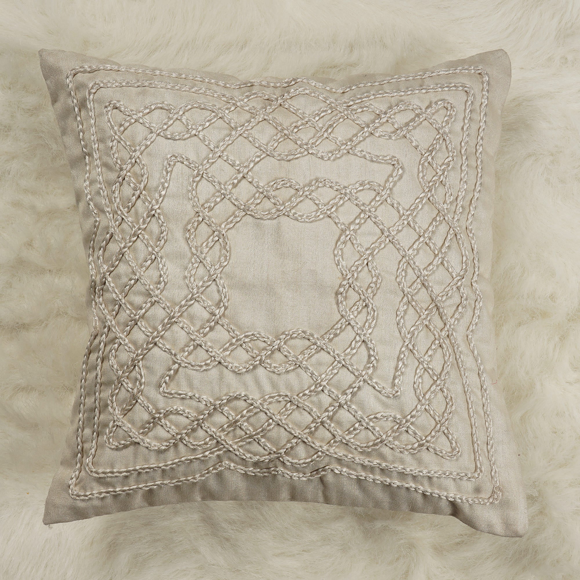 Lush & Beyond Embroidered Cushion Cover Cotton32