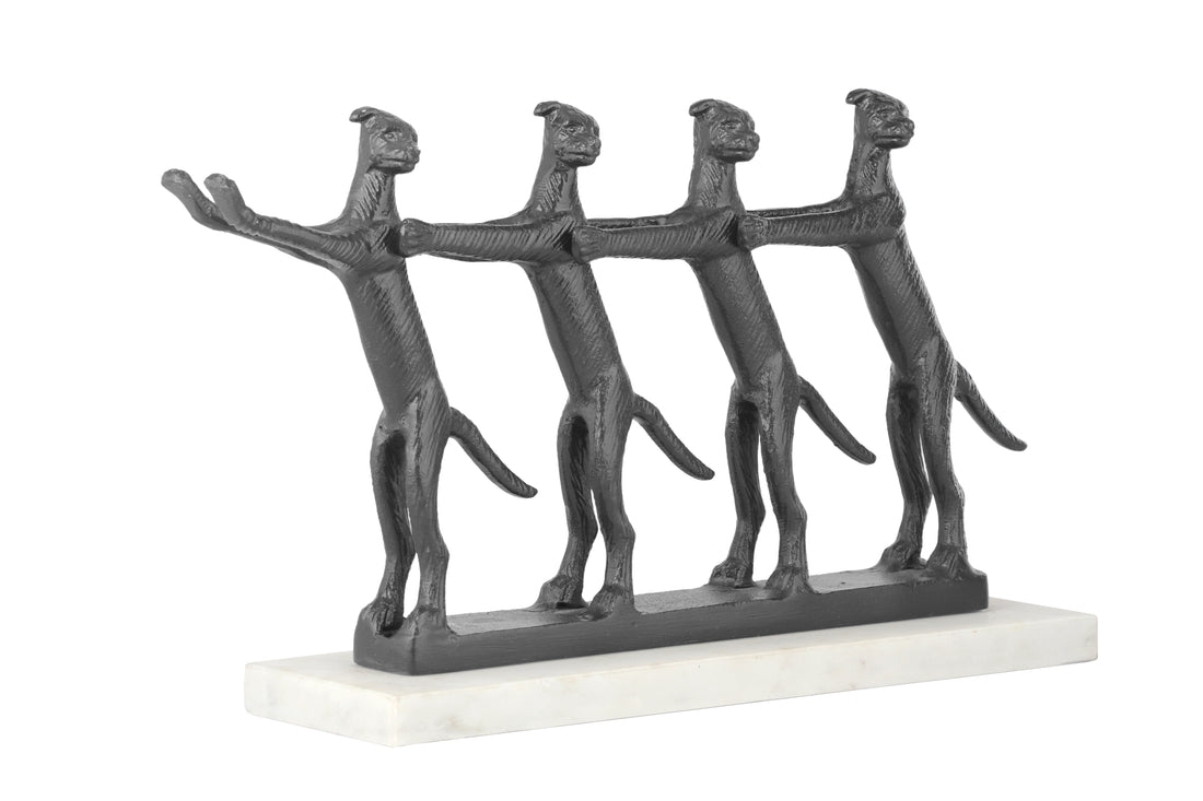 Aluminium Dancing Dog Herd