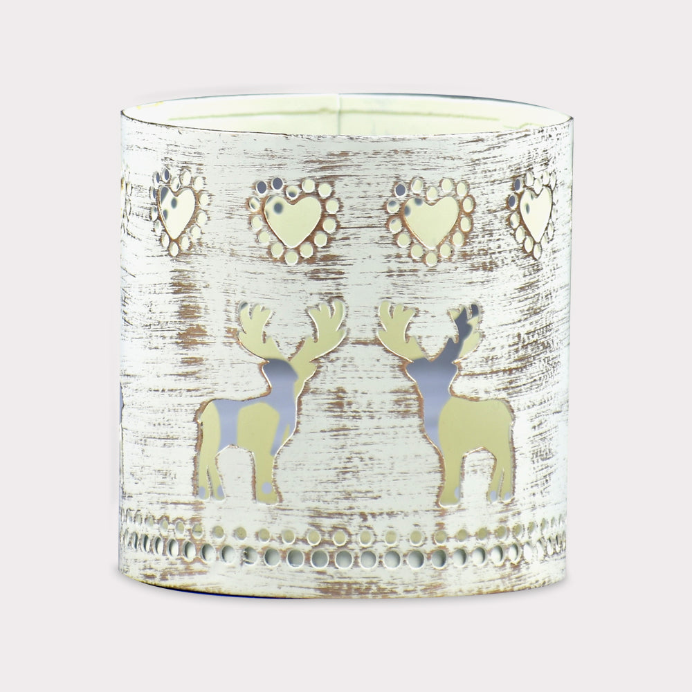 Swamp Deer Etching T-Light Votive Holder For Home Decoration