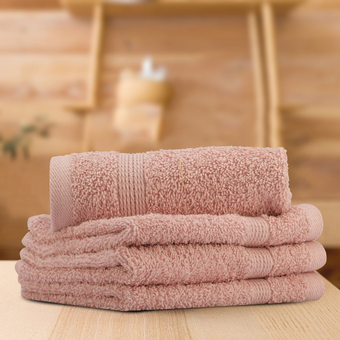 Cotton Face Towel (Peach Color)