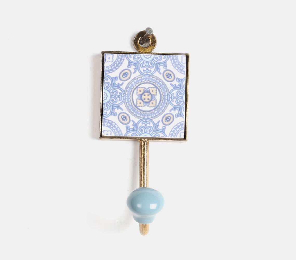 Ceramic Coat Hook - Mandala Design