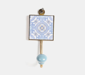 Ceramic Coat Hook - Mandala Design