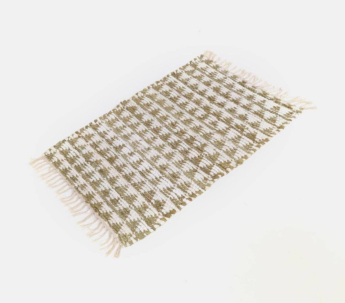 Cotton Chindi Olive Rug