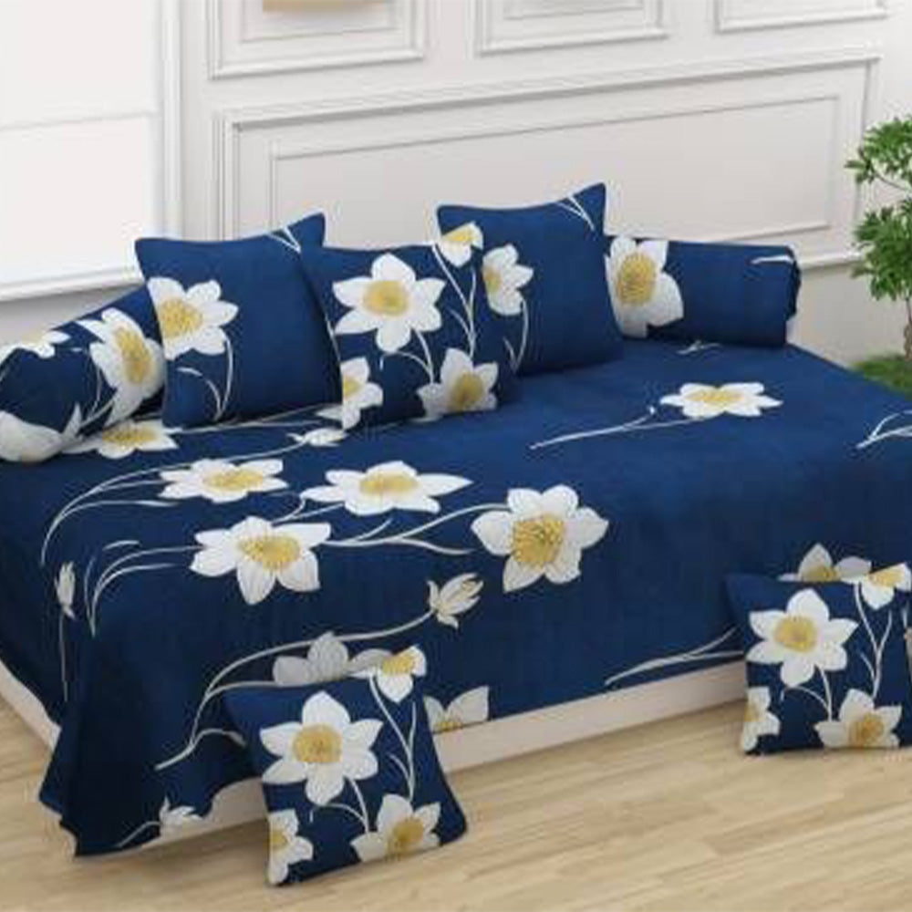 Flower - Glace Cotton Single Bedsheet Set Of 8