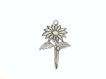 Handmade Recycled Aluminium Coat Hook- Sunflower