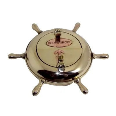 Polished Brass Please Smoke Ashtray