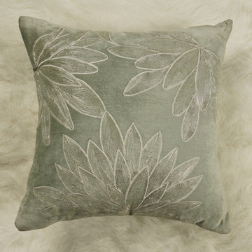 Embroidered Velvet Cushion Cover