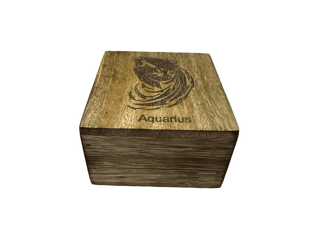 Aquarius- Laser Etched Box (medium)