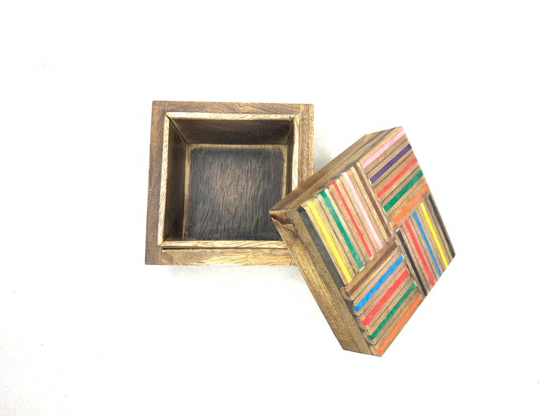 Handmade Sliced Colour Pencil Small Box