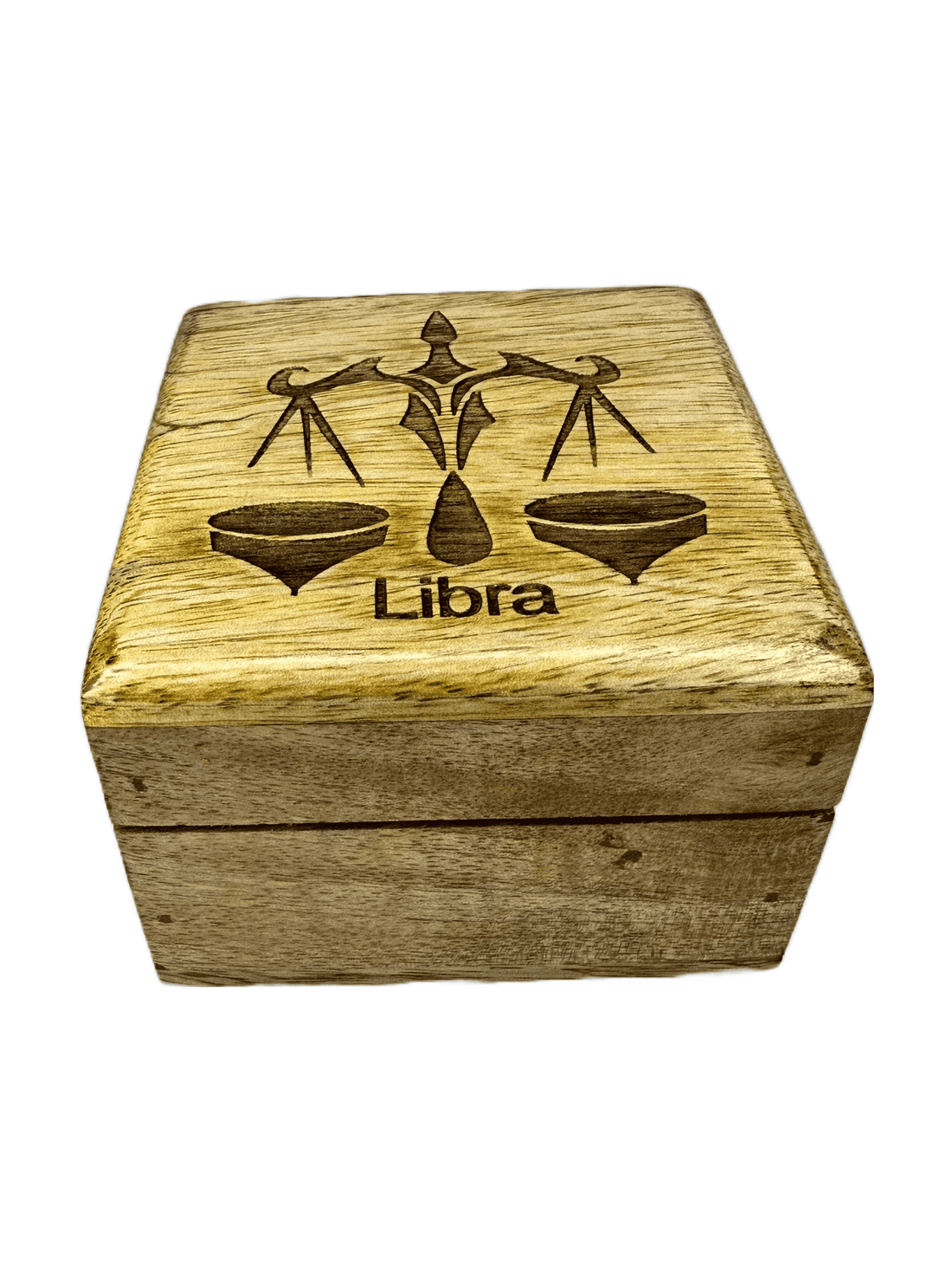 Libra - Laser Etched Square Box