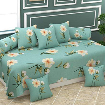 Floral Glace Cotton Single Bedsheet Set Of 8