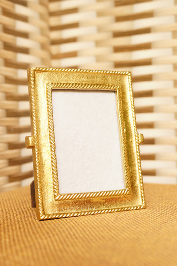 Photo Frame Golden Metal