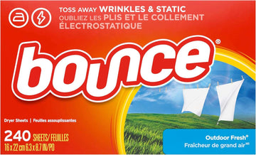 Bounce Dryer Sheets Laundry Fabric Softener, Fresh Linen Scent, 240 Count