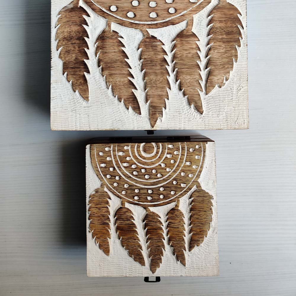 Dream Catcher Wooden Box- Medium