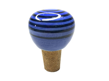 Hand Painted Ceramic Wine Cork - Striped