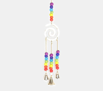 Spiral Bell Chime With 7 Chakra Glass Beads