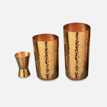 Copper Barware Set Of 3