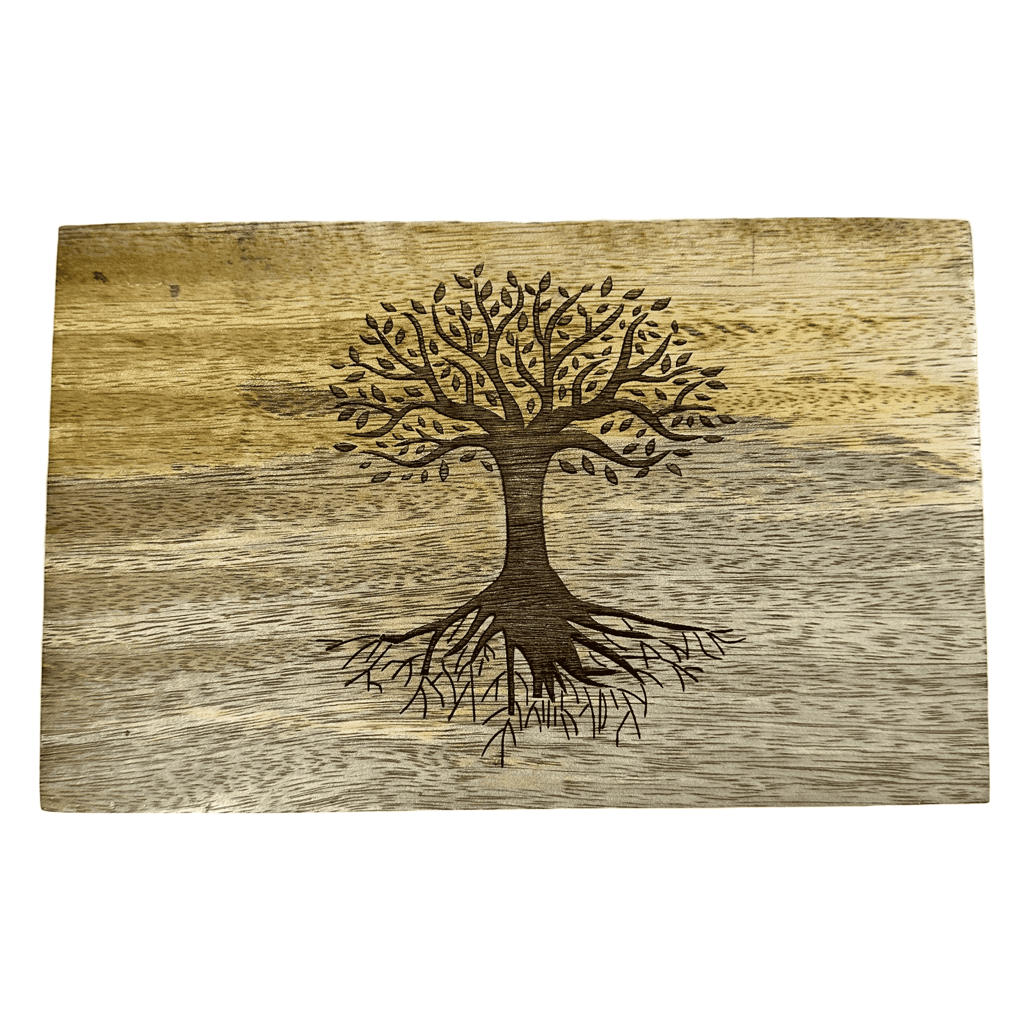 Mango Wood Laser Etched Tree Of Life