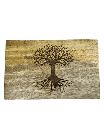 Mango Wood Laser Etched Tree Of Life