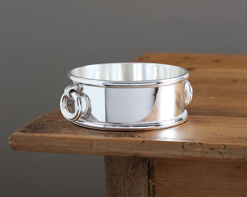 Silver Plated Bottle Coaster Or Bowl For Kitchen And Hotels