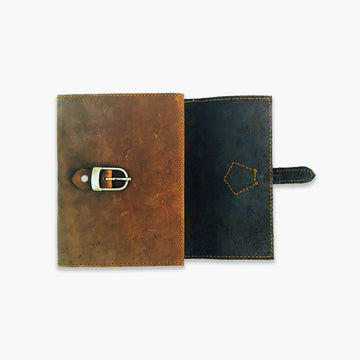 Vintage Leather Journal With Belt Closure