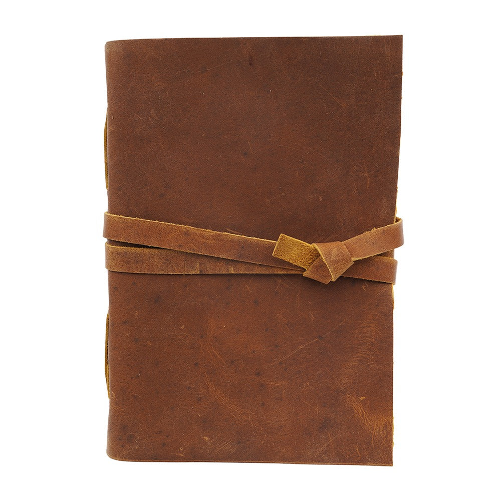 Strap Closure Vintage Paper Leather Journal