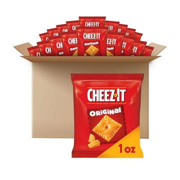 Cheez-It Cheese Crackers, Baked Snack Crackers, Lunch Snacks, Original (40 Packs)