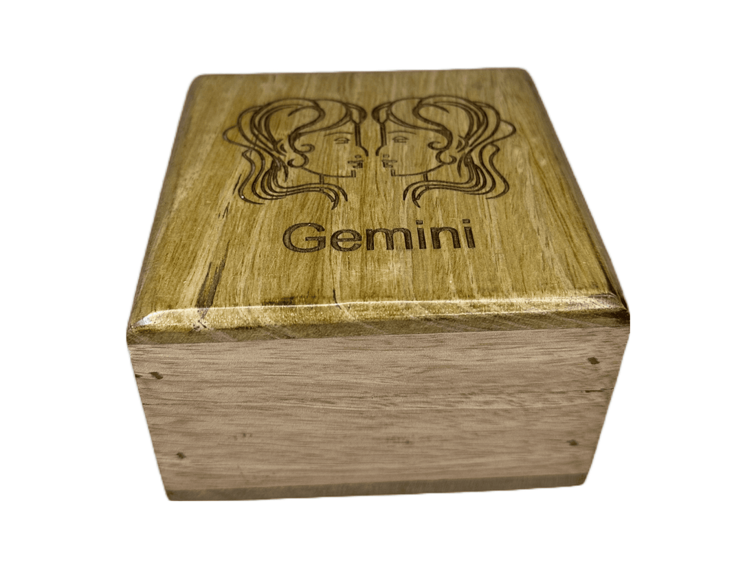 Gemini - Laser Etched Square Box