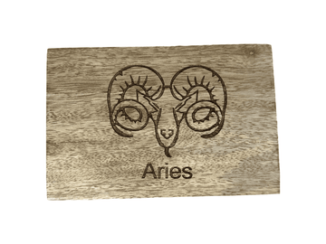 Aries - Laser Etched Rectangular Box