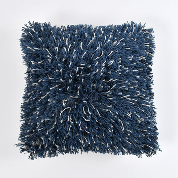 Shaggy Cushion Cover (Shady Blue)