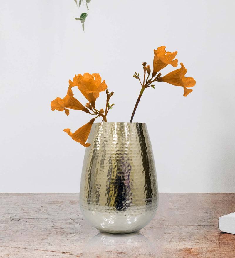 Aluminum Oval Shape Flower Vase