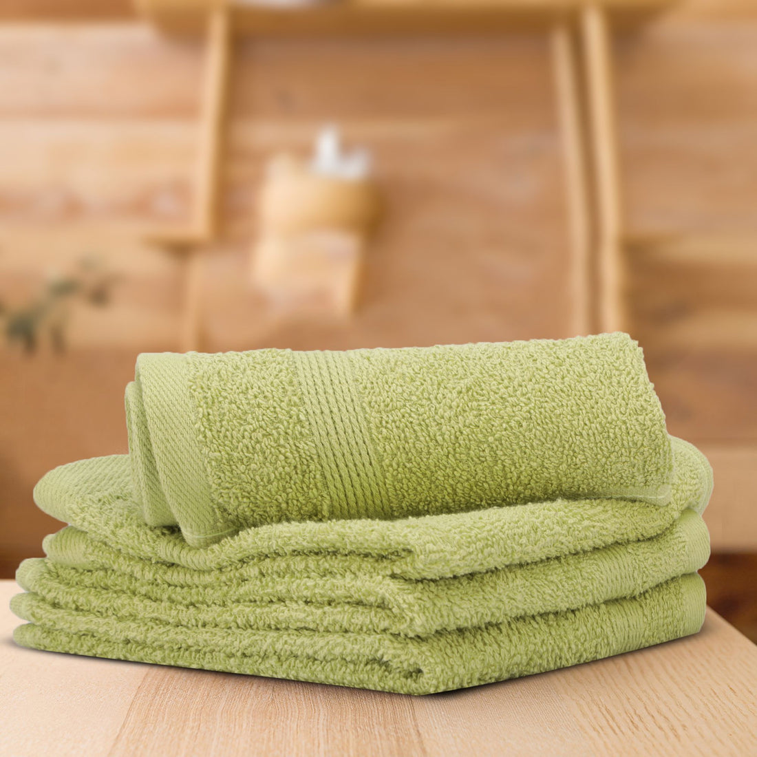 Cotton Face Towel (Light Green)