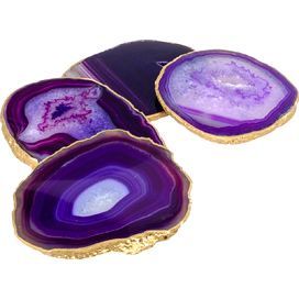 Purple Agate Coasters