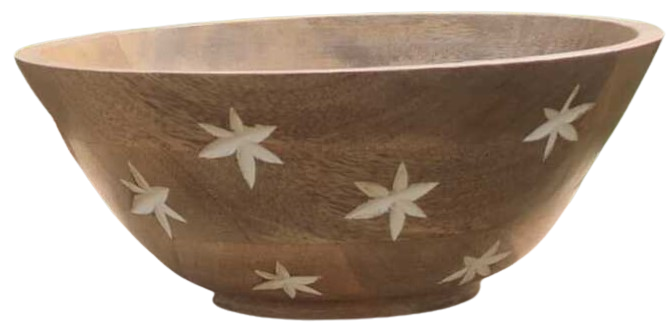 Mango Wood Star Wide Bowl