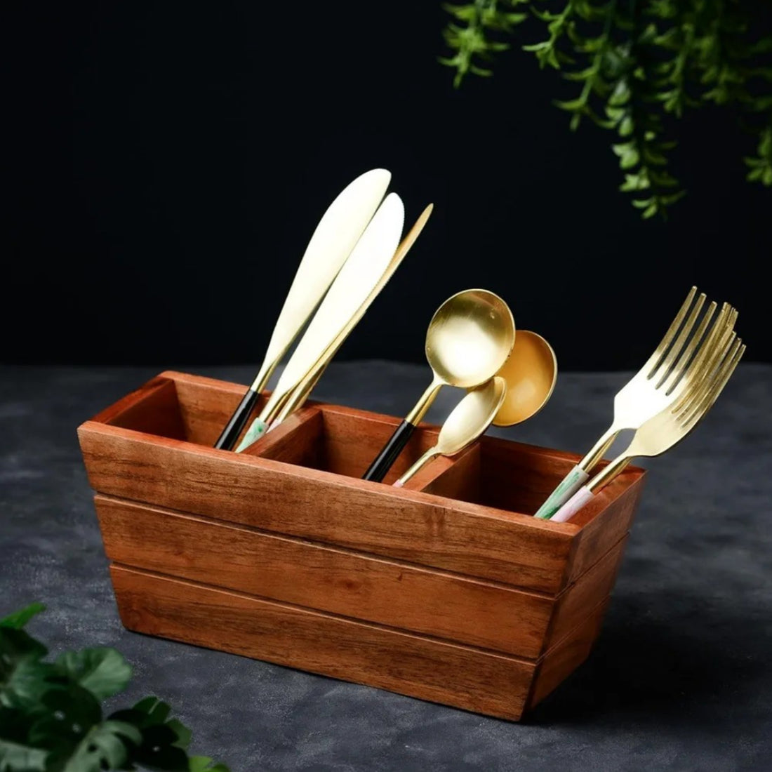 Wooden Cutlery Caddy