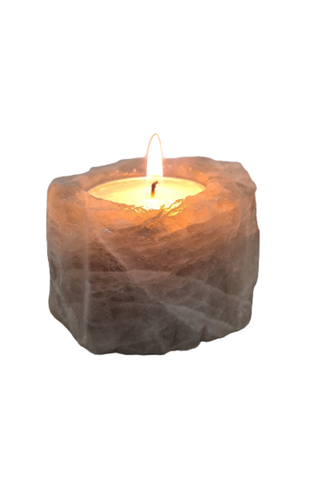 Smoky Quartz Tea Light Holder