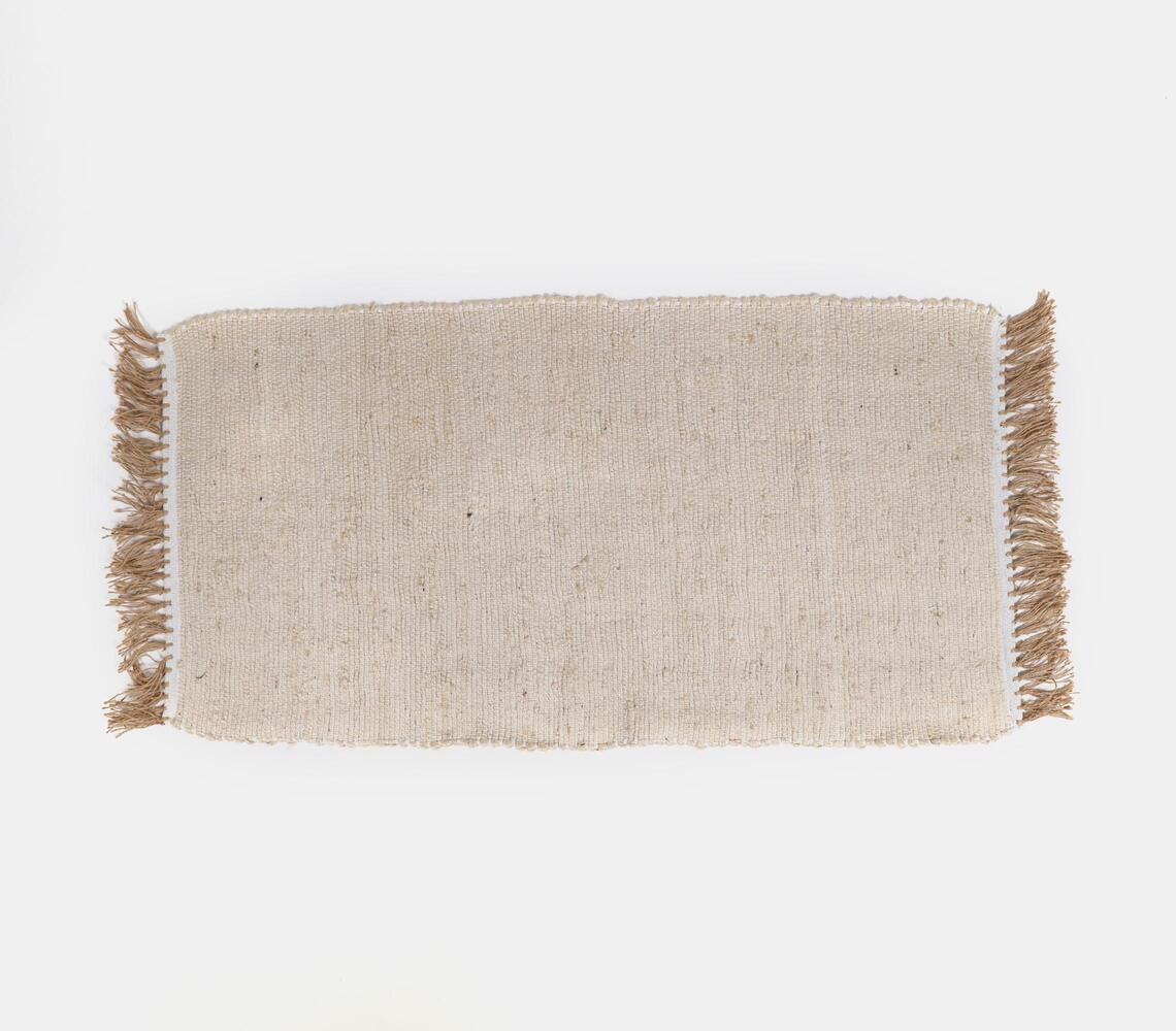 Jute And Cotton Yarn Plain Rug