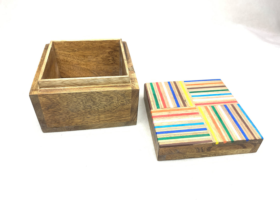 Handmade Sliced Colour Pencil Box (Large)