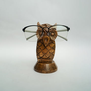 Rosewood Owl Specs Holder