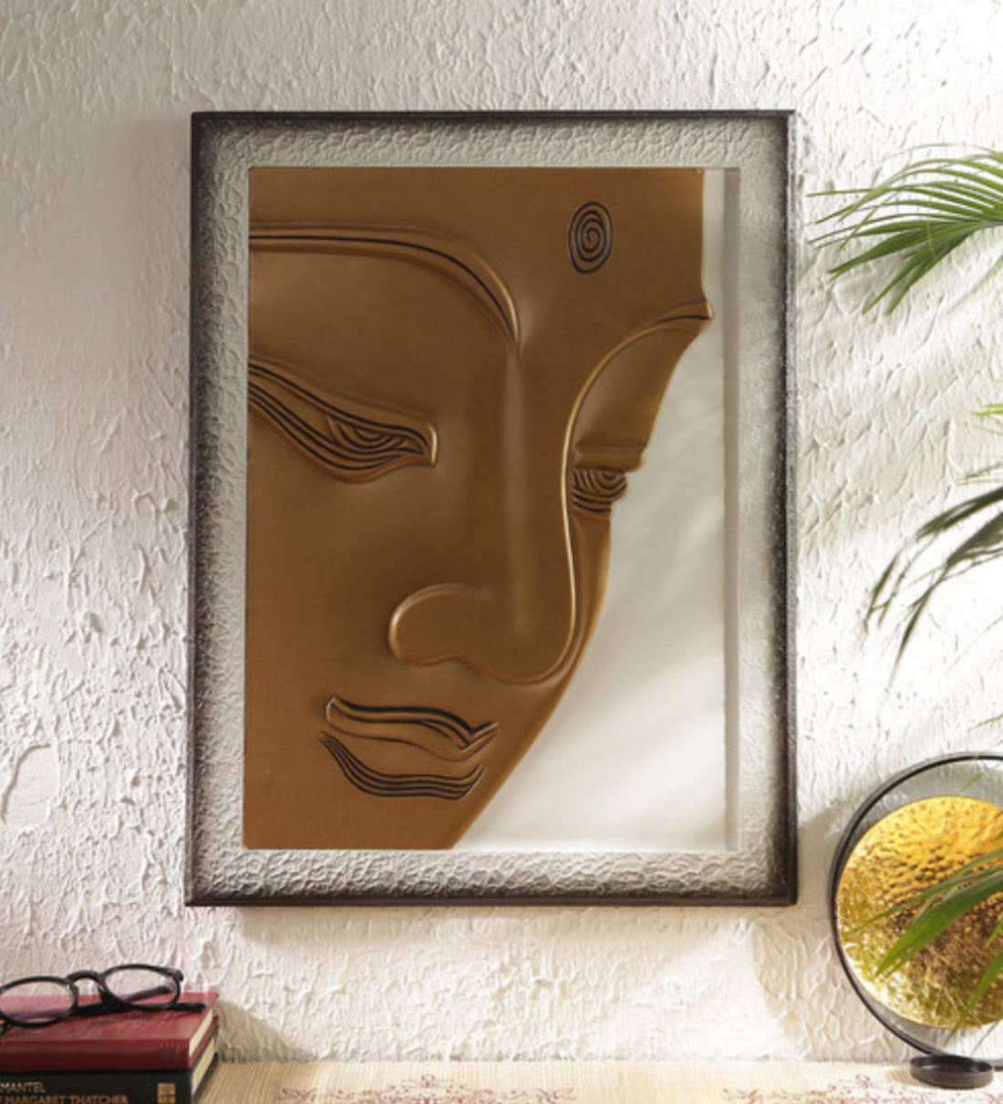 Lord Buddha Face Painting White