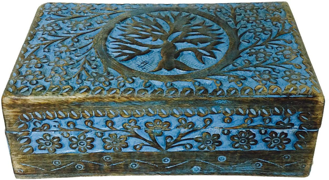 Blue Tree Jewelery Box