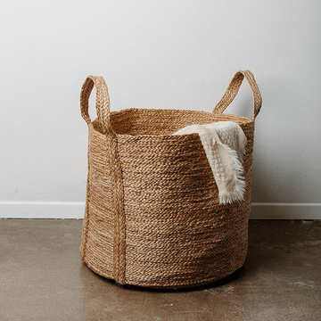 Handmade Jute Laundry Basket