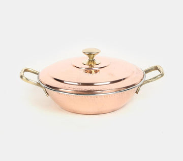 Copper And Stainless-steel Pot With Lid