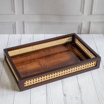 Cane Serving Tray
