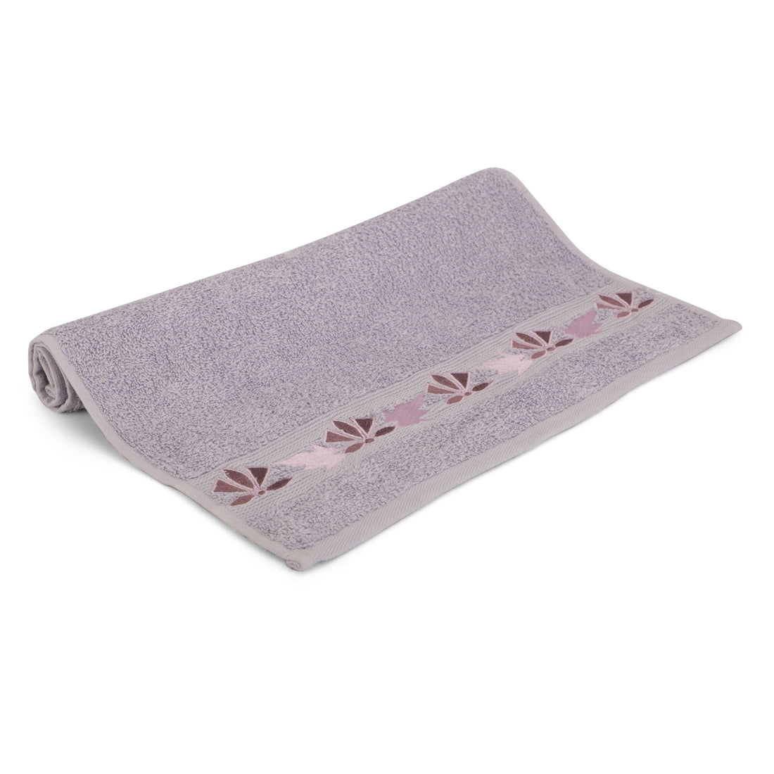 Embroidered Hand Towel (Purple 2)