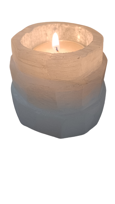 Selenite Tea Light Holder