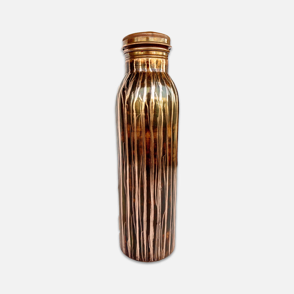 Copper Matrix Line Design Water Bottle 950 Ml