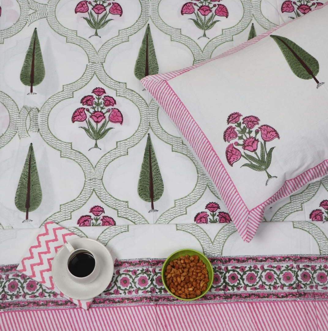 Hand Block Bedsheet