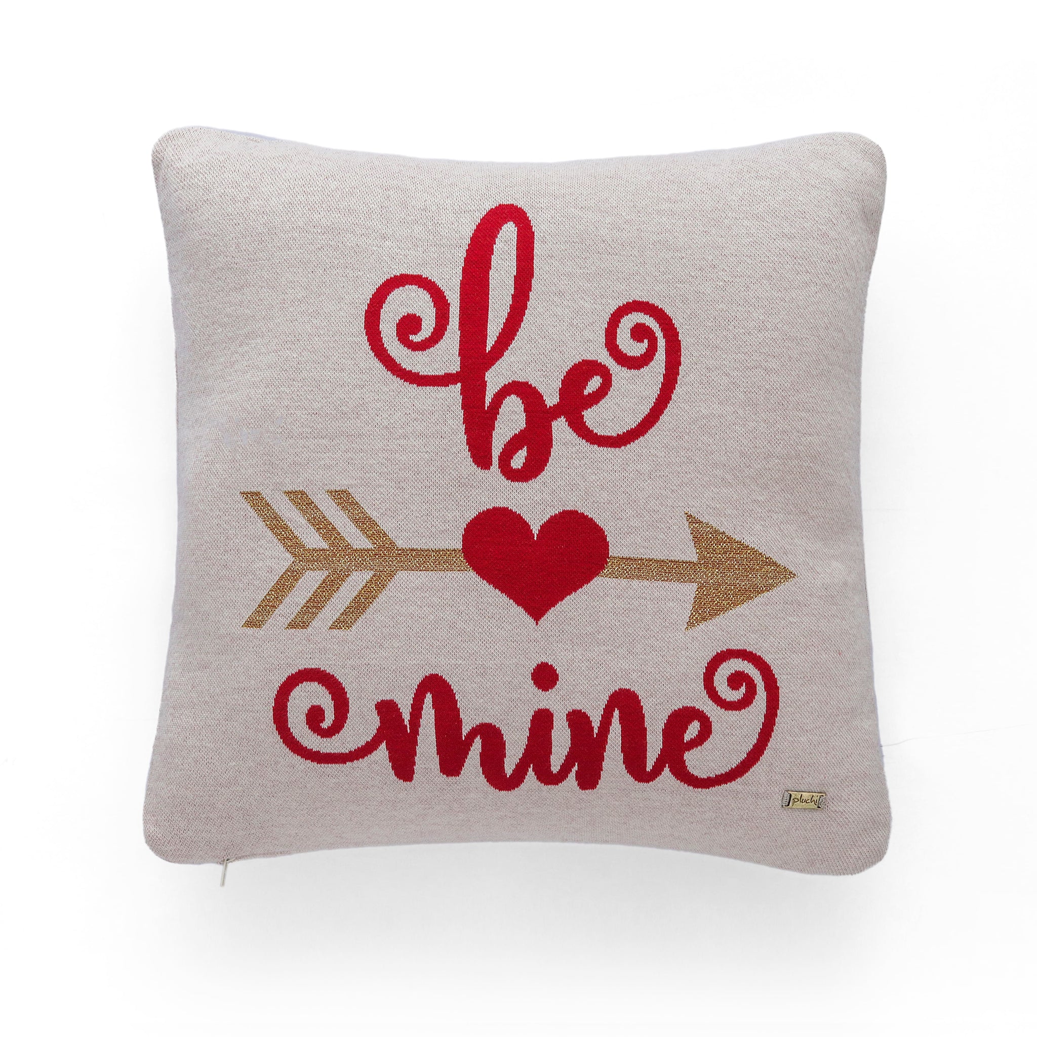 Be Mine Cotton Knitted Cushion Cover